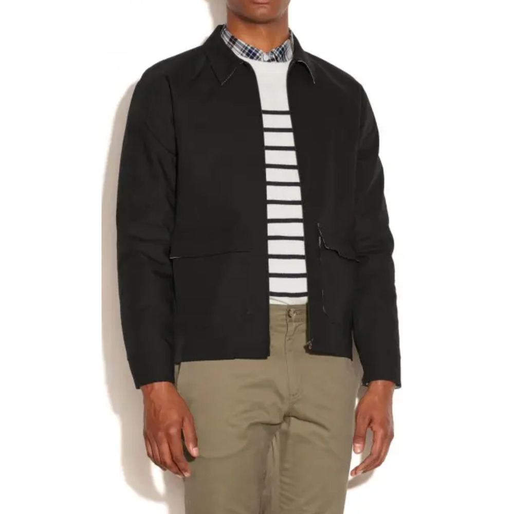 A.P.C. Cotton Shirt Jacket Men's Medium Utility Chore Streetwear Black